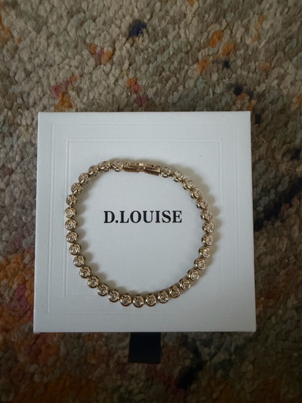 D.Louise Classic Bezel Tennis Bracelet New in Box